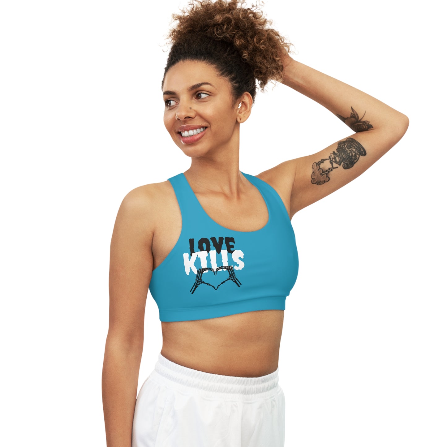 Love Kills Seamless Sports Bra (AOP)