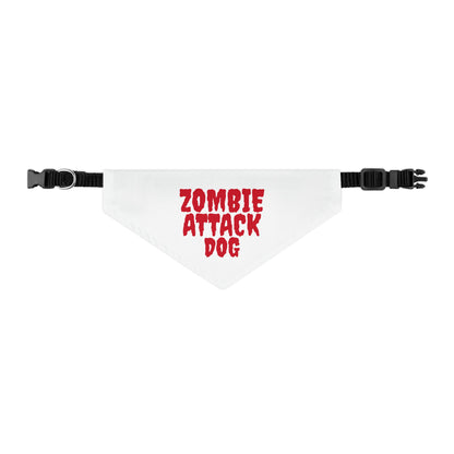 Halloween Pet Bandana Collar - "ZOMBIE ATTACK DOG"