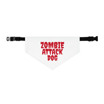 Halloween Pet Bandana Collar - "ZOMBIE ATTACK DOG"