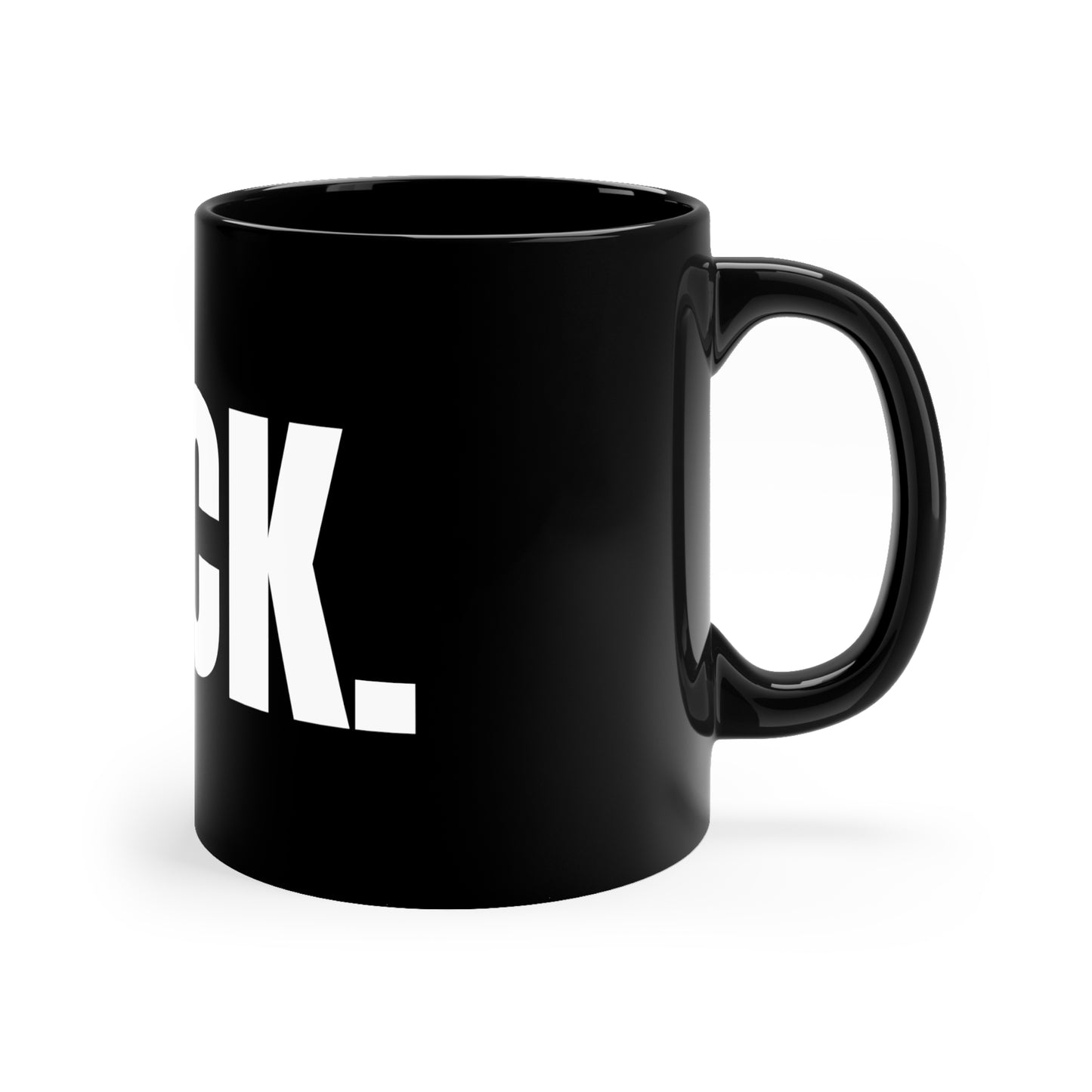 Sarcastic 11oz Black Mug "F"