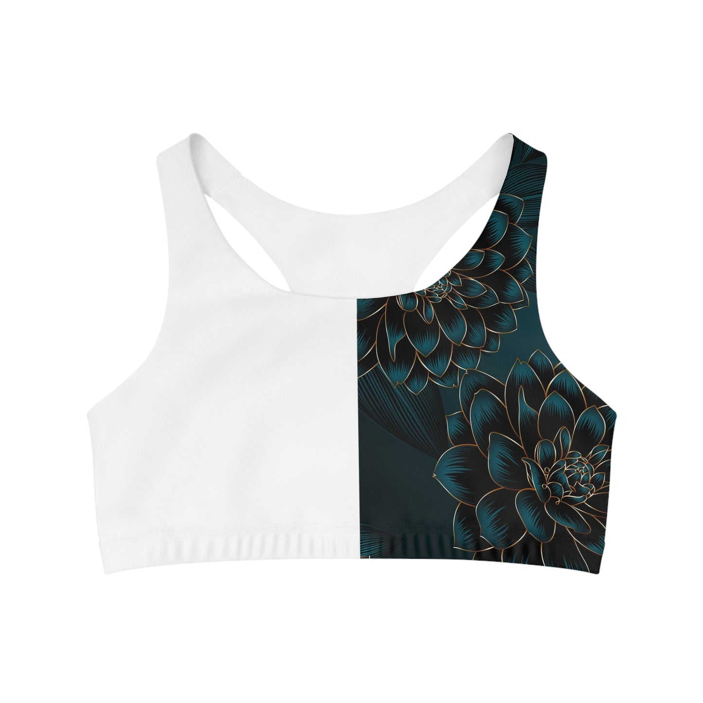 Floral Seamless Sports Bra (AOP)