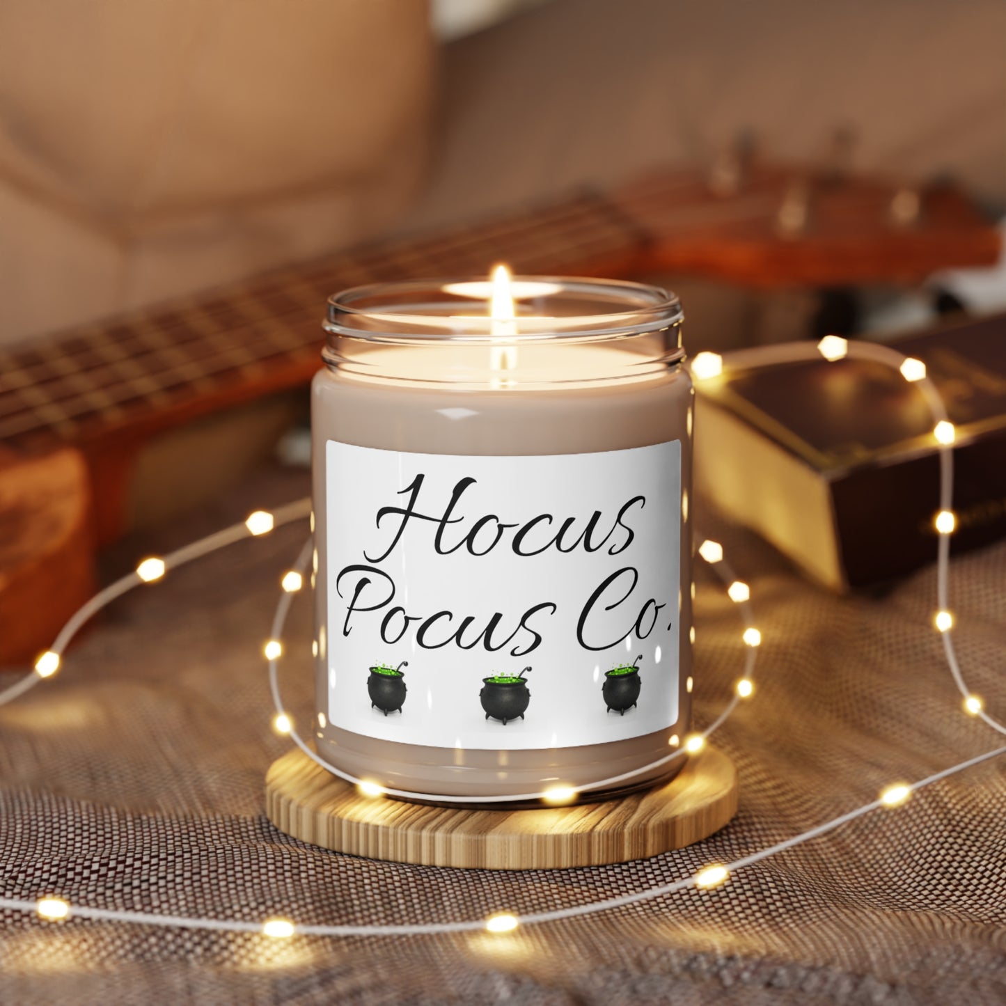 Halloween - Scented Soy Candle, 9oz "Hocus Pocus Co."