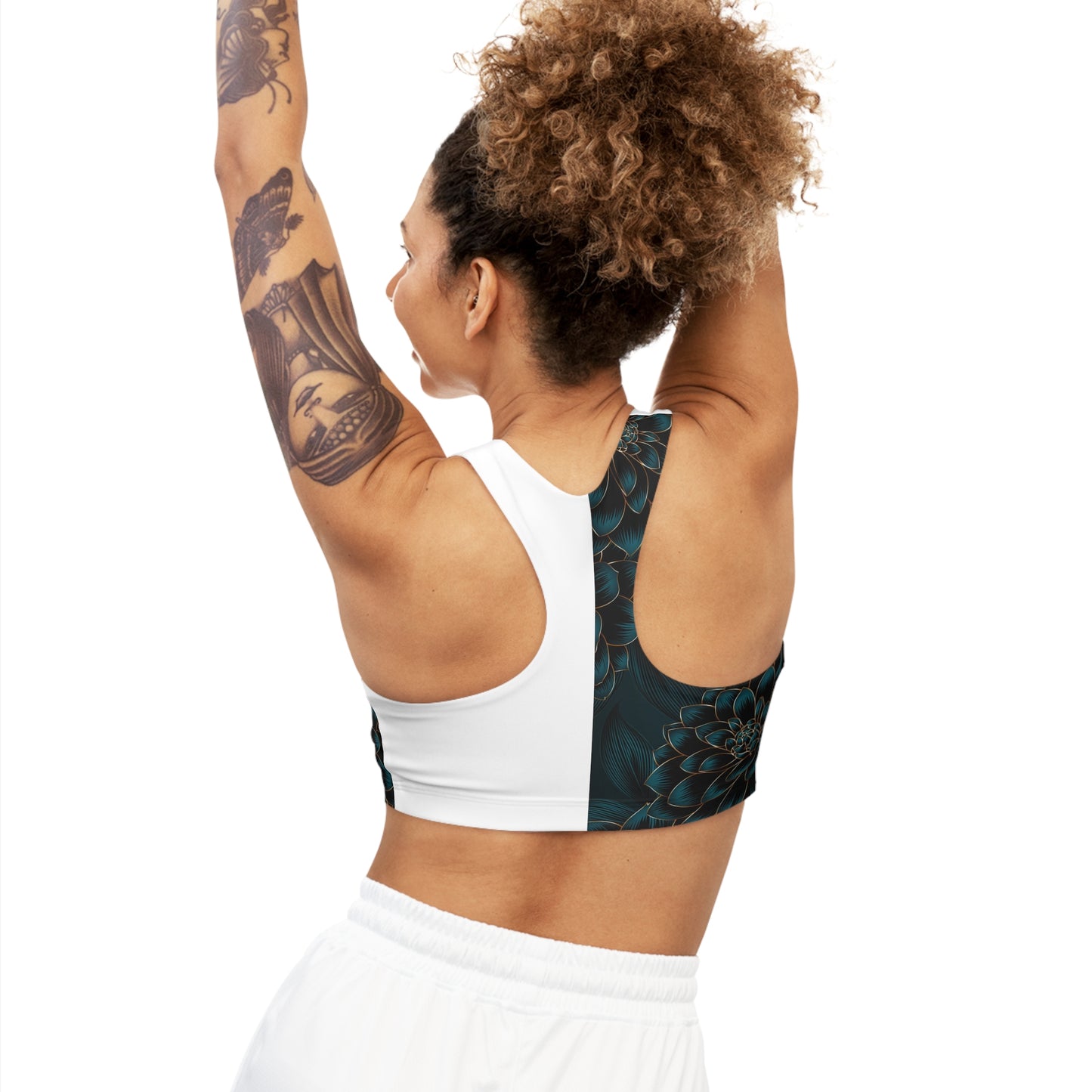 Floral Seamless Sports Bra (AOP)