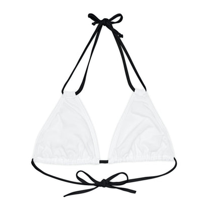 Lightning Strappy Triangle Bikini Top (AOP)