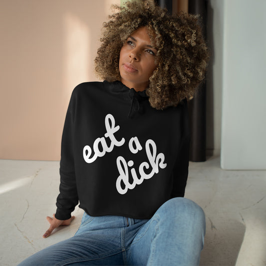 Women's Sarcastic/Funny Printed Crop Hoodie