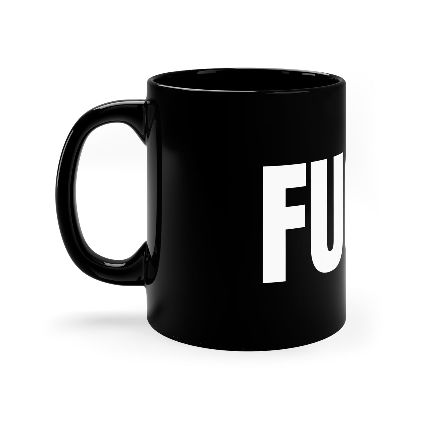 Sarcastic 11oz Black Mug "F"