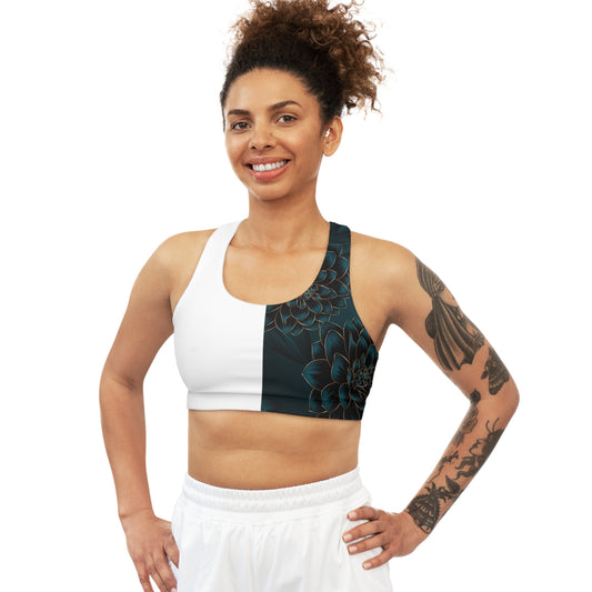 Floral Seamless Sports Bra (AOP)