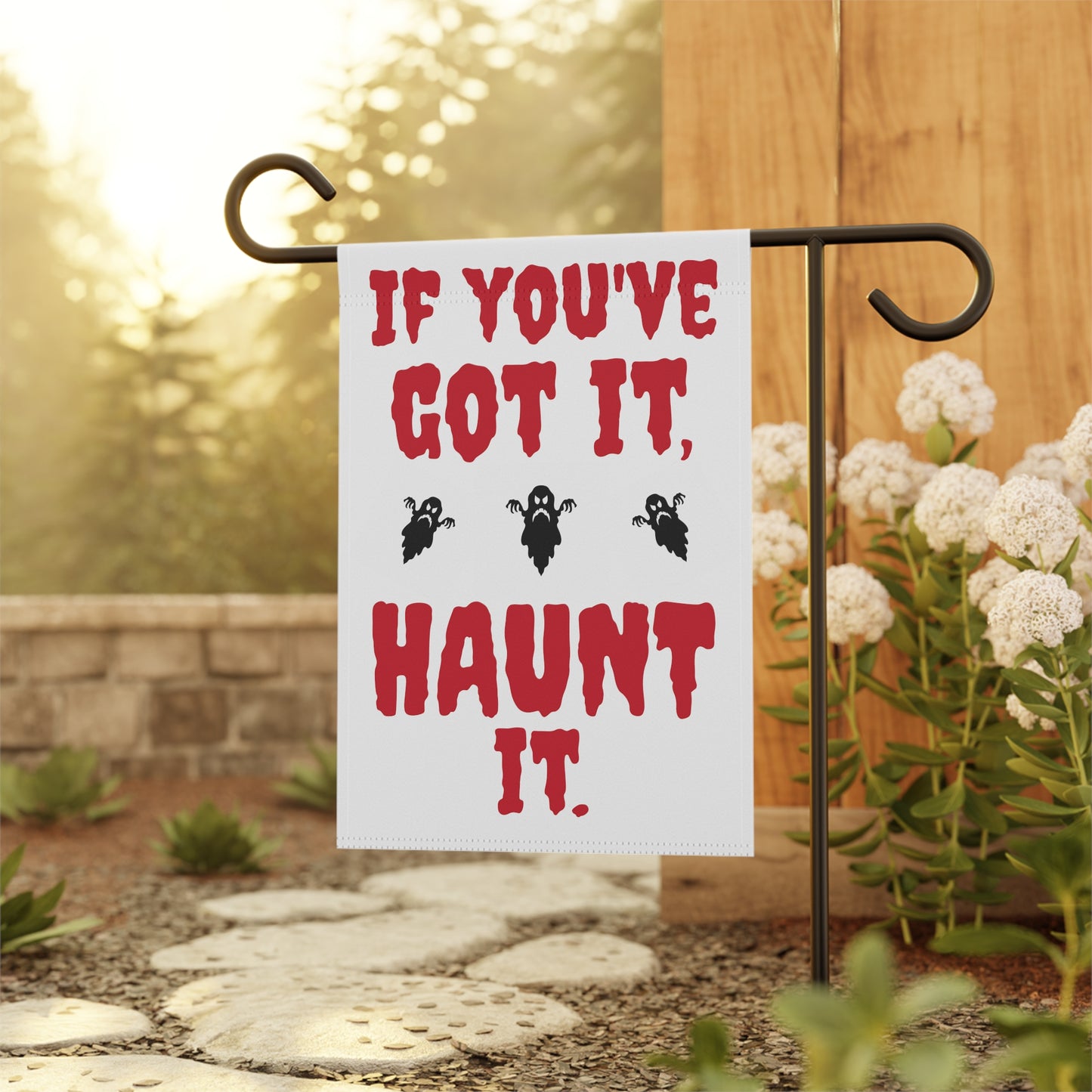 Halloween Yard Banner - "Haunt It"